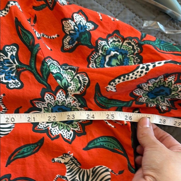 NWT Print Fresh + Pencil & Paper Co. Orange Floral and Animal Print Dress - Picture 7 of 12
